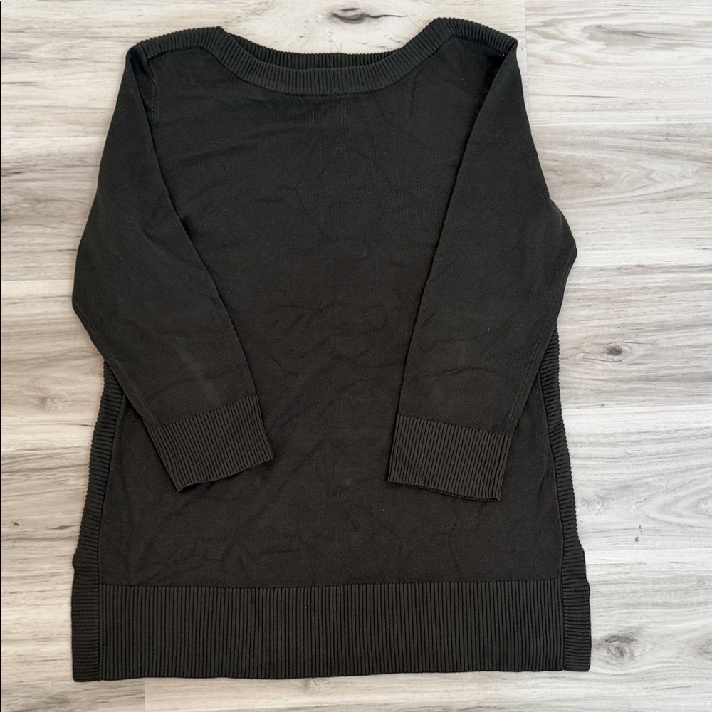 Adrienne Vittadini olive green Knit women’s sweater size M - Picture 4 of 9